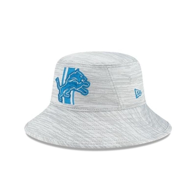 Detroit Lions Gorra | New Era Official NFL Training Stretch Bucket Hat Mexico - Azules